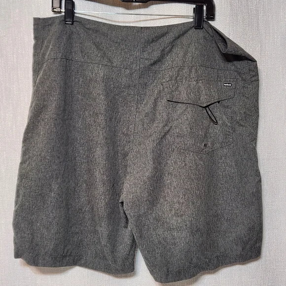 Hurley Gray Board Shorts Swim Trunks Mens 38 - Picture 4 of 7